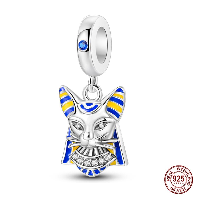 100% Real Copper Classic Devil'S Eye Charms Beads For Women Fit Original Qikaola Bracelets Fine Diy Jewelry Making