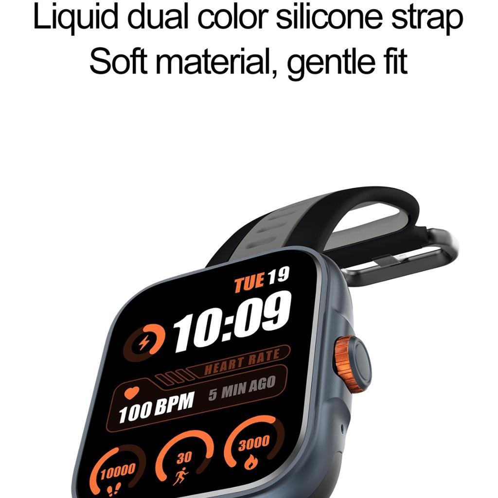 Rainbuvvy S216 Android 7.0 Smart Watch 1.78inch AMOLED HD Screen Bluetooth 5.3 IP68 Waterproof GPS Smart Watch Support Heart Rate Multi-Sports Mode