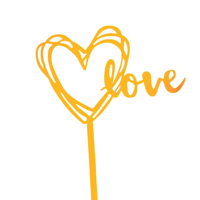 Heart Cake Topper: Bright Red, Perfect for Birthdays, Weddings, and Valentine's Day.
