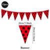 Red Black Polka Dot Party Supplies Ladybug Theme Tableware Plates Cups Napkins Balloon Kids Girl Birthday Decoration Baby Shower