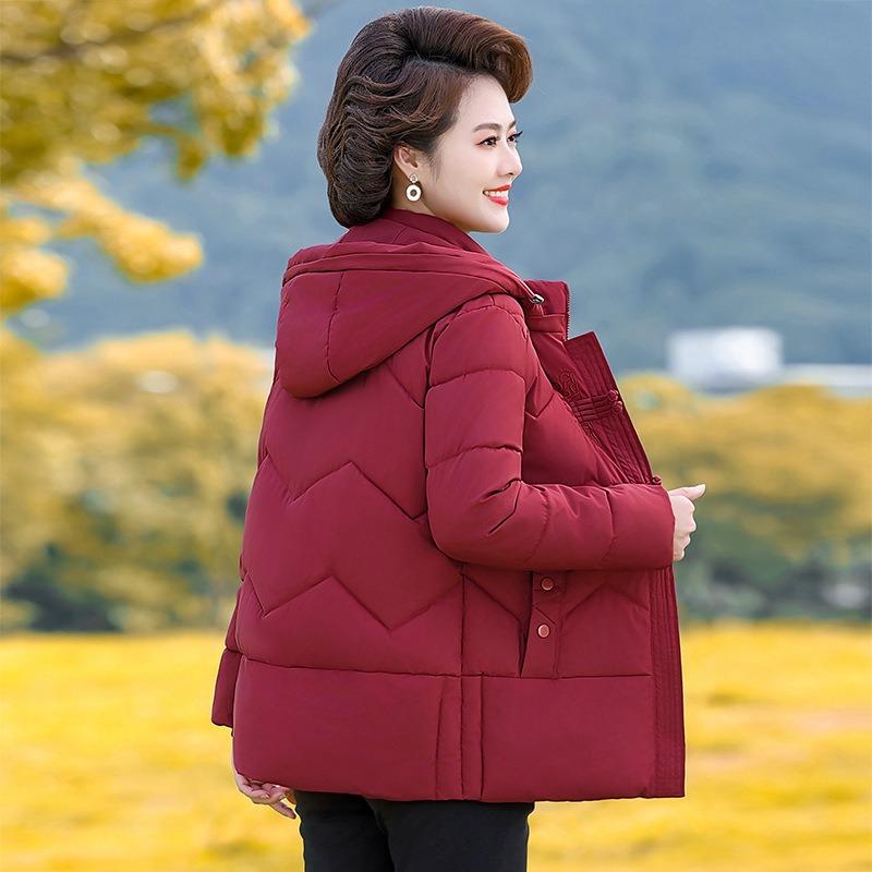 Middle mother winter thickened jacket new middle the elderly women's clothing large size thickened padded jacket