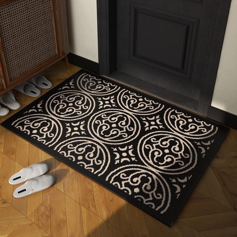 High-End Chinese Style Entrance Doormat: Dirt-Resistant Rug for Front Door, Living Room, Bedroom, or Hallway