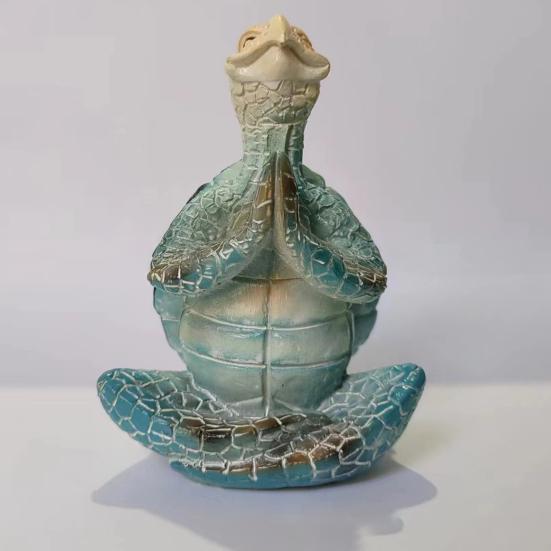 Ornament Broască Țestoasă Meditație Yoga Figurina Statuetă Sculptură Animal Interior