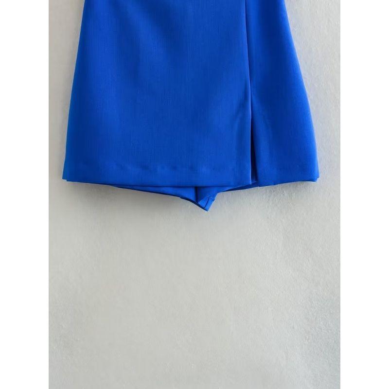 Kaslead Split High Waist Slim Looking All-Match Pantskirt