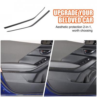 Carbon Fiber Front Door Armrest Trim Sticker For Subaru Crosstrek -2024