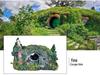 Hobbit House Fish Tank Decoration: Castle, Treehouse & Hiding Spot for Fish, Shrimp, Hermit Crabs, and Reptiles
