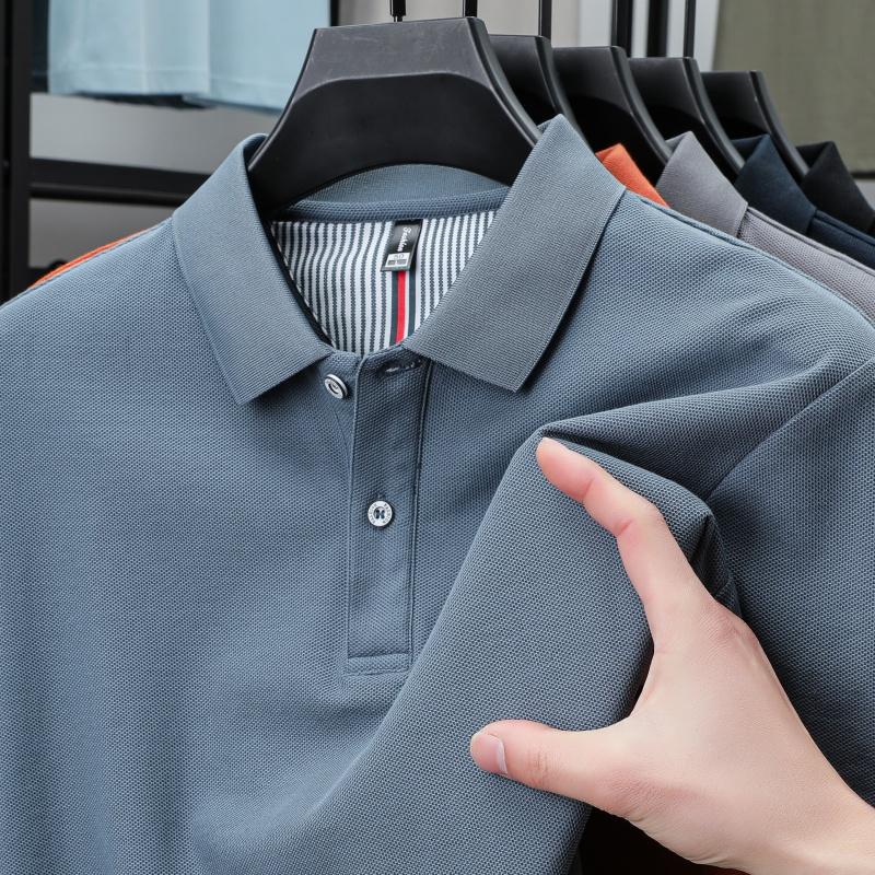 100% Pure Cotton Luxury Brand Men's Short Sleeved Autumn Fashion Luxury Fashion Boutique Design Original Top-level Golf T-shirt