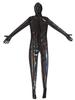 Sexy Oil Shiny Full Bodysuit Latex Elasitc Sexy Tight Zipper Open Crotch Cosplay Leotard U Convex Pouch Jumpsuit Plus Size