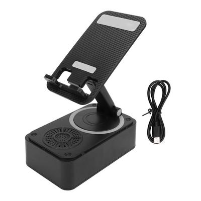 Mobile Phone Stand with Bluetooth Speaker 360 Degree Rotatable Anti Slip Cell Phone Stand with Wireless Bluetooth