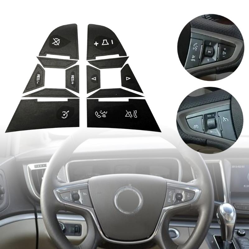 Repair Decals for GL8 Steering Wheel Button Trim Cover Stickers Automotive Interior Accessories Easy Installation