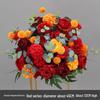 Simulated Silk Floral Arrangement: Round Flower Ball for Aisle, Table, or Wedding Stage Decoration.