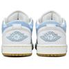 Jordan Air Jordan 1 Slip Resistant Abrasion Resistant Low top Vintage Basketball Shoes Women's Blue White HQ2004-400(Team1676-)