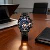 Modne Męskie Zegarki Sportowe Luksusowy Stal Nierdzewna Kwarcowy Zegarek na Rękę Kalendarz Zegarek Luminescencyjny Mężczyźni Biznesowy Codzienny Reloj Hombre