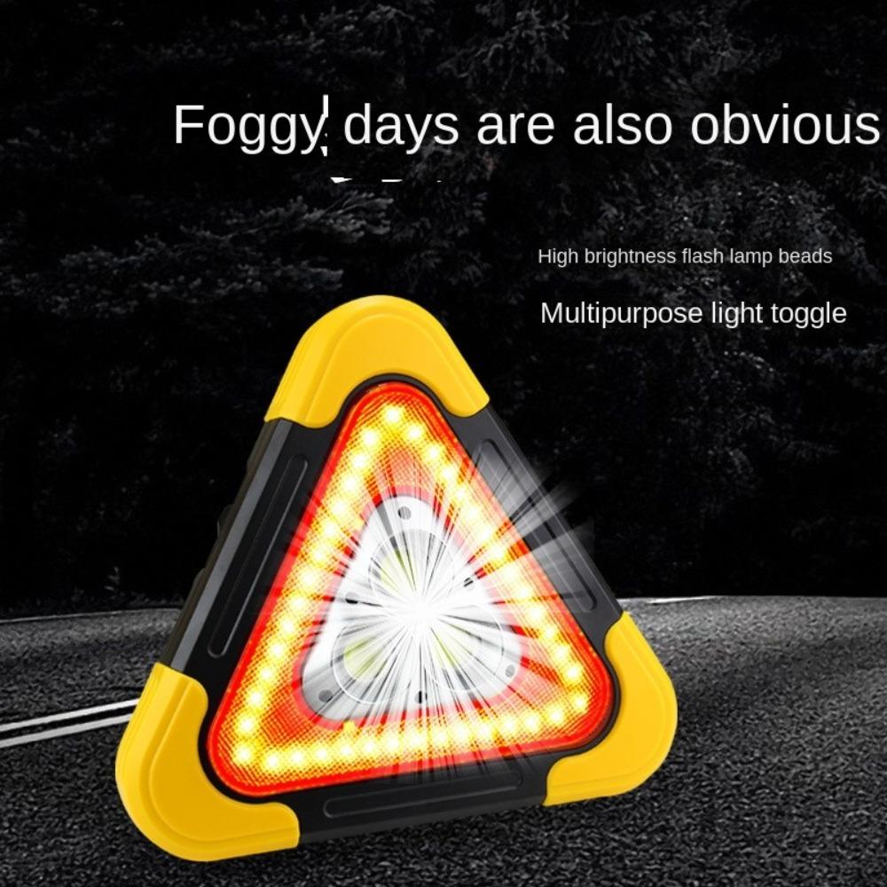 Luce di Emergenza Triangolare Portatile Luce di Avvertimento Stradale Accessorio per la Sicurezza Stradale