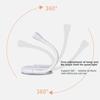 Mini Book Light LED Eye Protection Reading Night Light USB Charging Adjustable Clip-On Study Desk Lamp For Home Bedroom Study