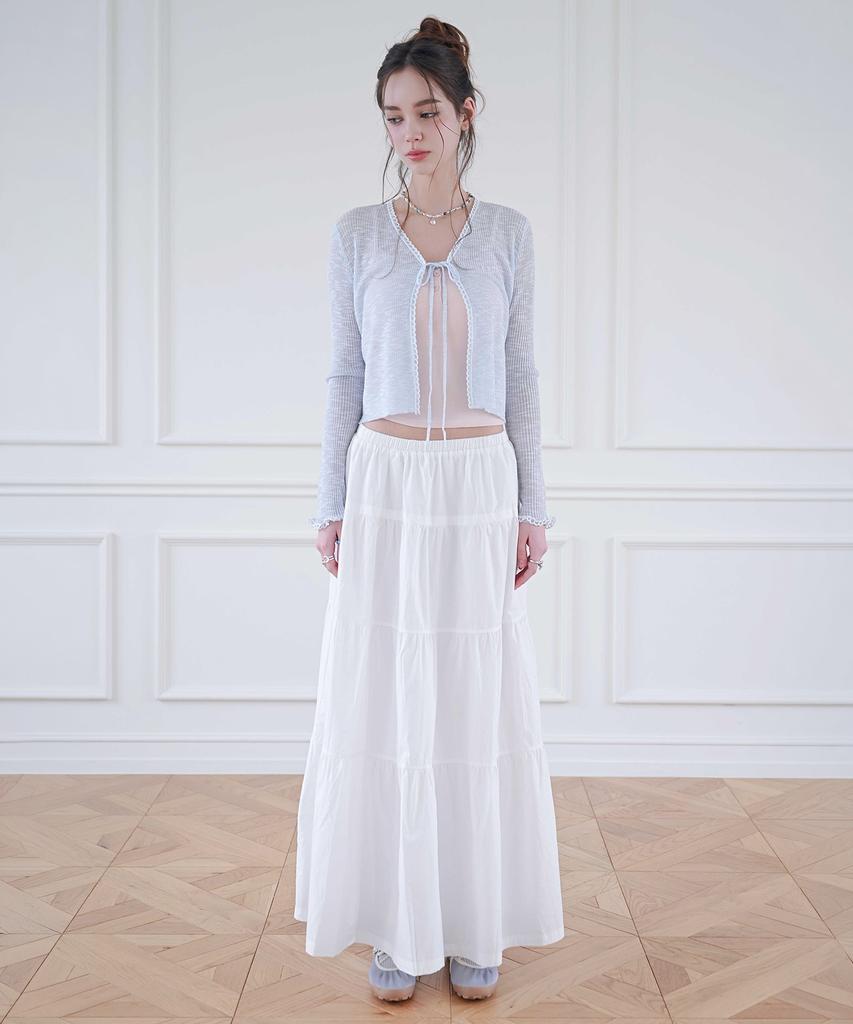 Koolkitten Lace Tie Front Sheer Cardigan 4 Colors