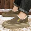 Baumwollschuhe Herren Winter warm Samt Herrenschuhe dicksohlige bequeme Schneestiefel kältefest und rutschfest Baumwollstiefel leichtmündige kurze Stiefel