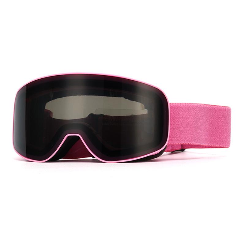 Large Spherical Double-layer Anti-fog Ski Goggles, Sports Sunglasses, Large Frame Outdoor Mountaineering Adult Goggles, Suitable for Myopia