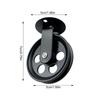 Pulley For Pendant Light 2X Pulley Lifting Drive Ceiling Hooks For Lights Wall Ceiling Mount Lifting Towing Pulleys For