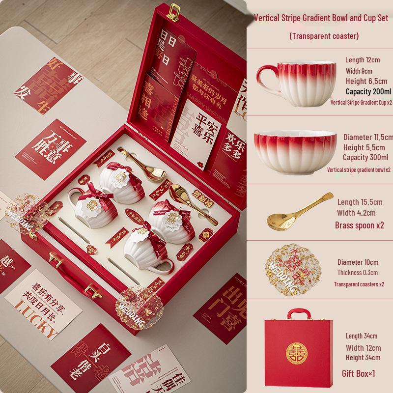 Luxury Tableware Wedding Gift for Newlyweds and Best Friend's Bridal or Engagement