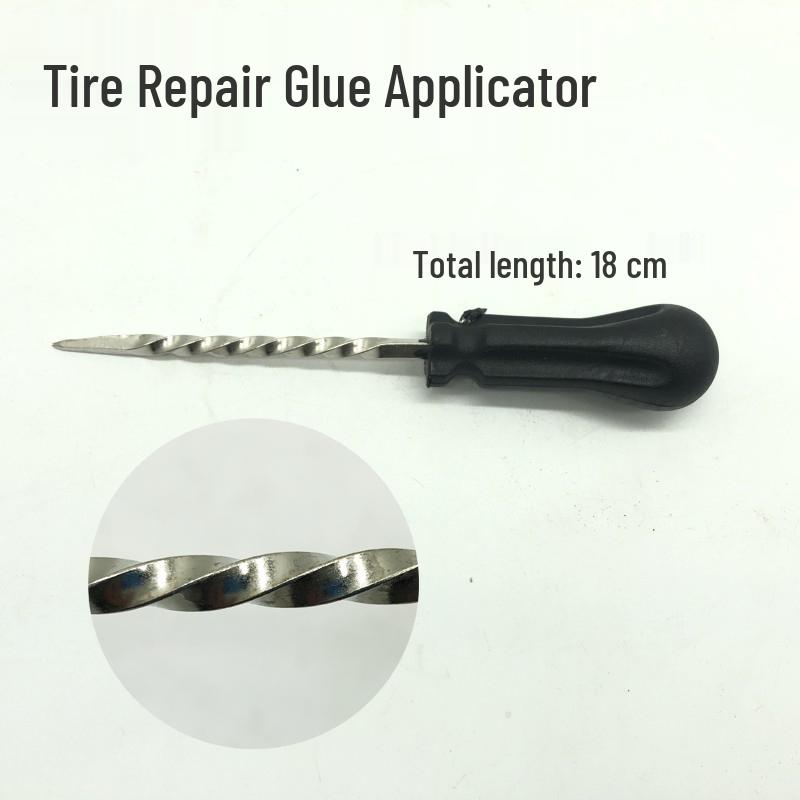 Mushroom Nail Tire Repair Tool: Hand Awl, Drill, Reamer, Vacuum, 4.5-6mm Glue Applicator.
