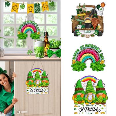 Wood Luck Creative Hanging Drop Hanging Prop Decor For Saint Patricks Day Party Festival Home Decor