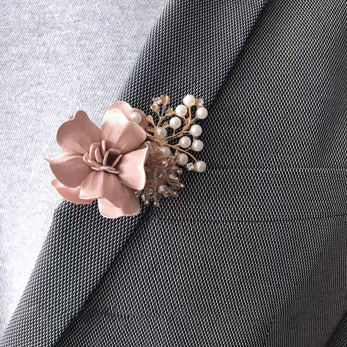 

Элегантный розовый кружевной браслет-корсаж на запястье для невест или подружек невесты