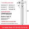 CNC T-Slot Milling Cutter with HTS Three-Sided Blade, Shank Thickness: 6, 8, 10, 12 Mm