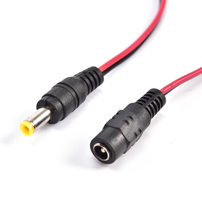 5Pcs 5.5X2.1Mm Maledc Power Socket Jack Plug Connector Cable 12V