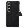 For Sony Xperia 1 VI Case Genuine Cow Leather RFID Blocking Wallet Phone Cover Litchi Texture