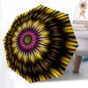 1pc Kaleidoscope Pattern Automatic Folding Umbrella, Portable & Foldable Design with 8 Ribs, Casual Outdoor Accessory Halloween and Christma