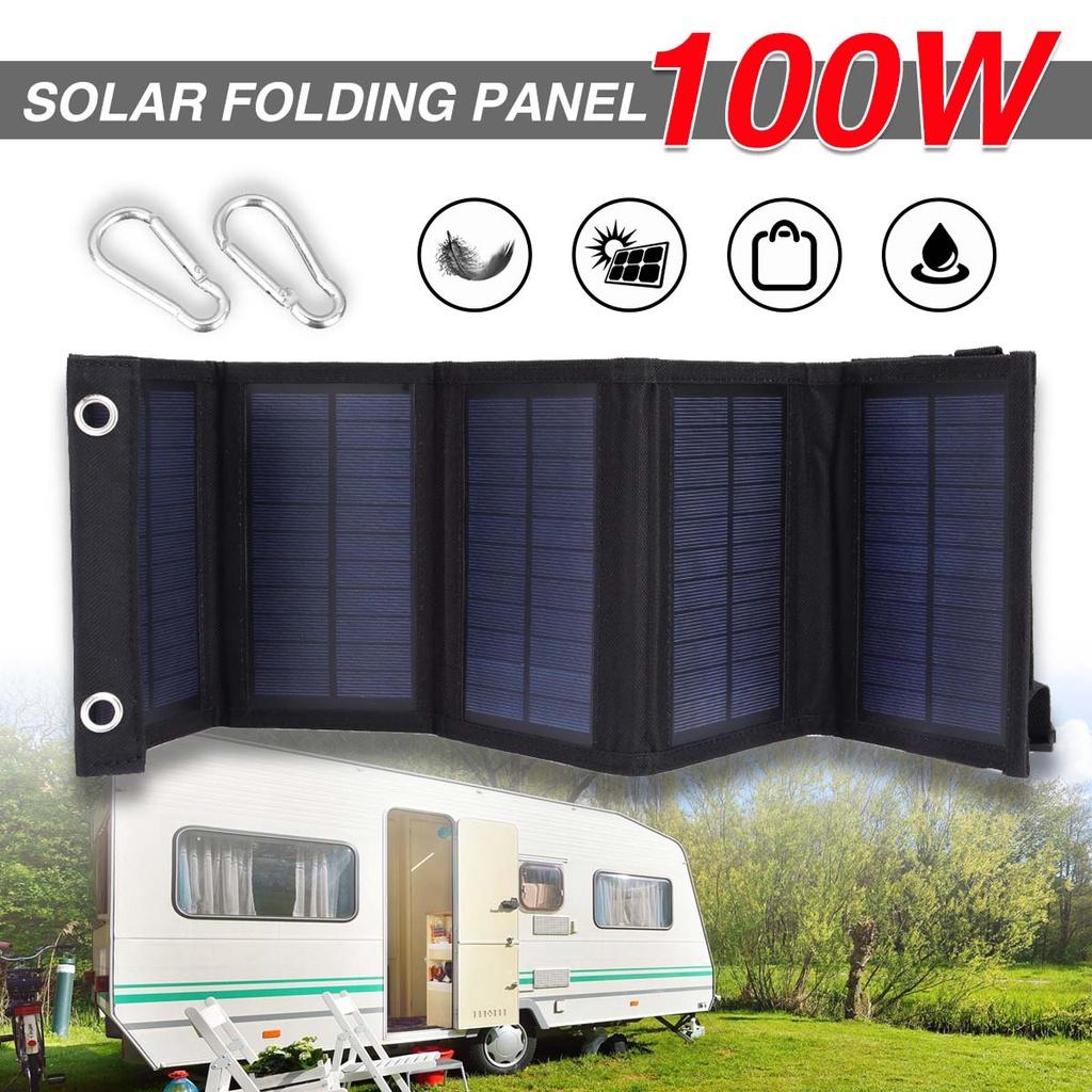 Foldable Solar Panel USB +DC Solar Cell Portable Folding Waterproof Solar Charger Outdoor Mobile Power Bank Charger