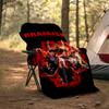 1pc Rammstein3 Theme Blanket - Digital Print, Polyester, Cozy for All Seasons, Perfect for Outdoor, Camping, and Travel
