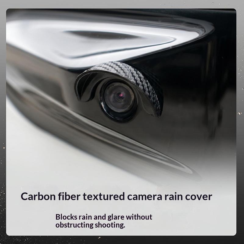 Car Rear View Camera Rain Visor Hood Waterproof Protective Cover Backup Camera Sun Shade Rain Shield Universal Pvc Accessories