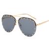 Ladies Metal Rivet Pilot Sunglasses Women Luxury Personality Glasses Cool Eyewear Shades  UV400 gafas