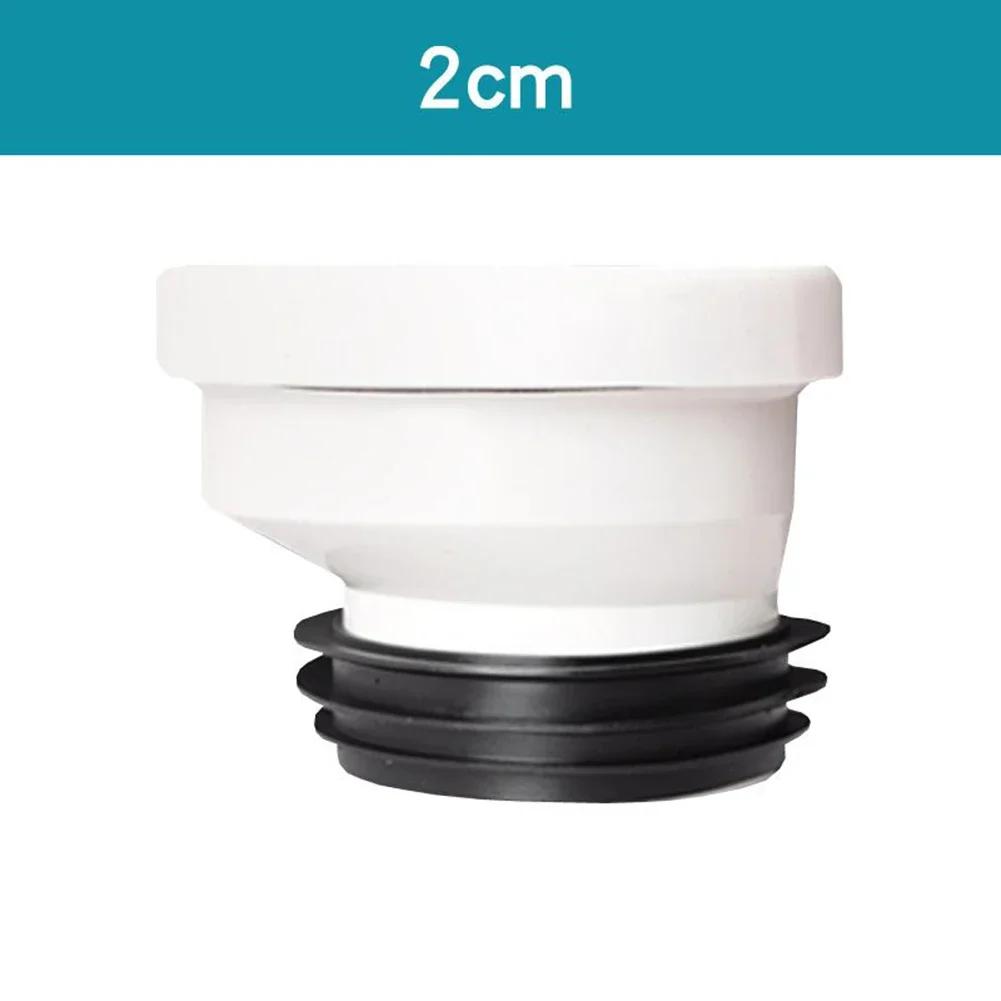 WC Connection Nozzle Connection Toilet Pipe Nozzle Drain Straight Eccentric Offset 2cm/5cm/10cm Adjustment 1-3cm/4-6 Cm/9-10cm