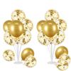 2 Set Kit Supporto per Palloncini, con 20 palloncini, Porta Bastoncini per Palloncini con Base per Tavolo Decorazioni per Festa di Laurea Compleanno Rivelazione di Genere