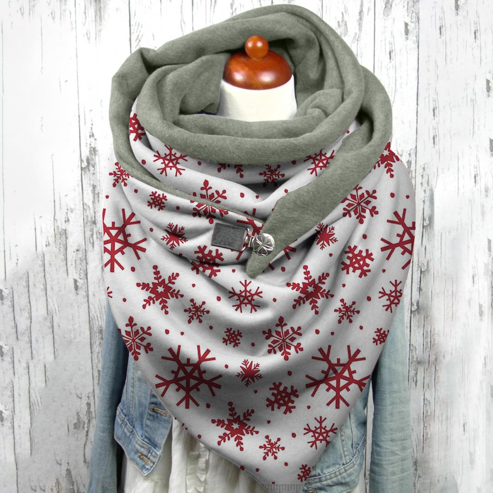 

1 шт., женский шарф с принтом, модный женский многоцелевой платок в стиле ретро, ​​шарф белый