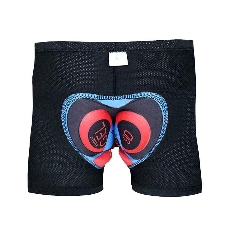 Pantaloncini da Ciclismo da Uomo con Imbottitura in Gel 19D Asciugatura Rapida Biancheria Intima da Bici per Ciclismo su Strada