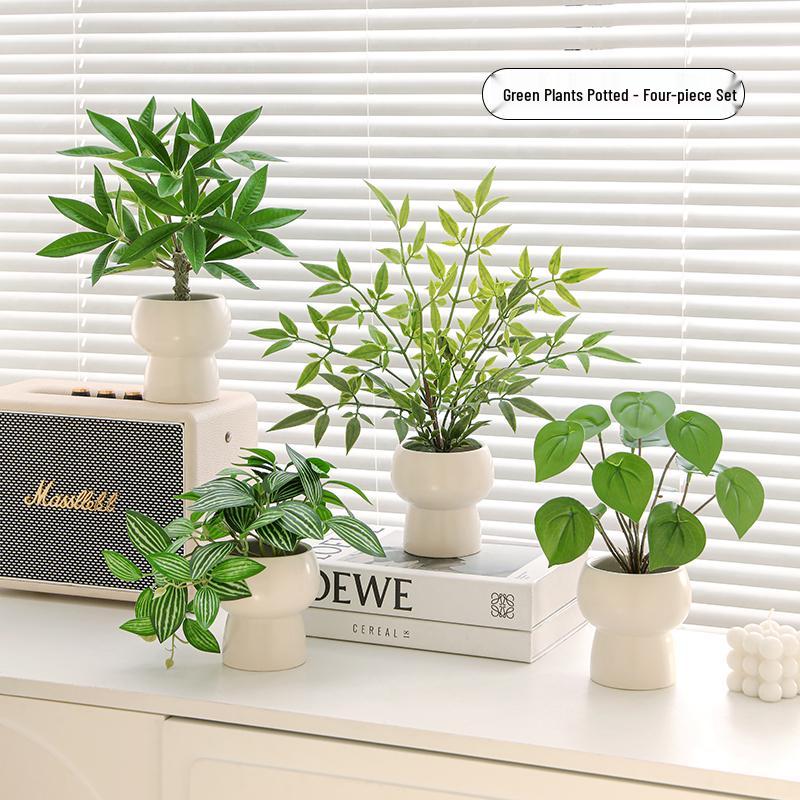 Artificial Bionic Potted Plant for Living Room Table or TV Cabinet