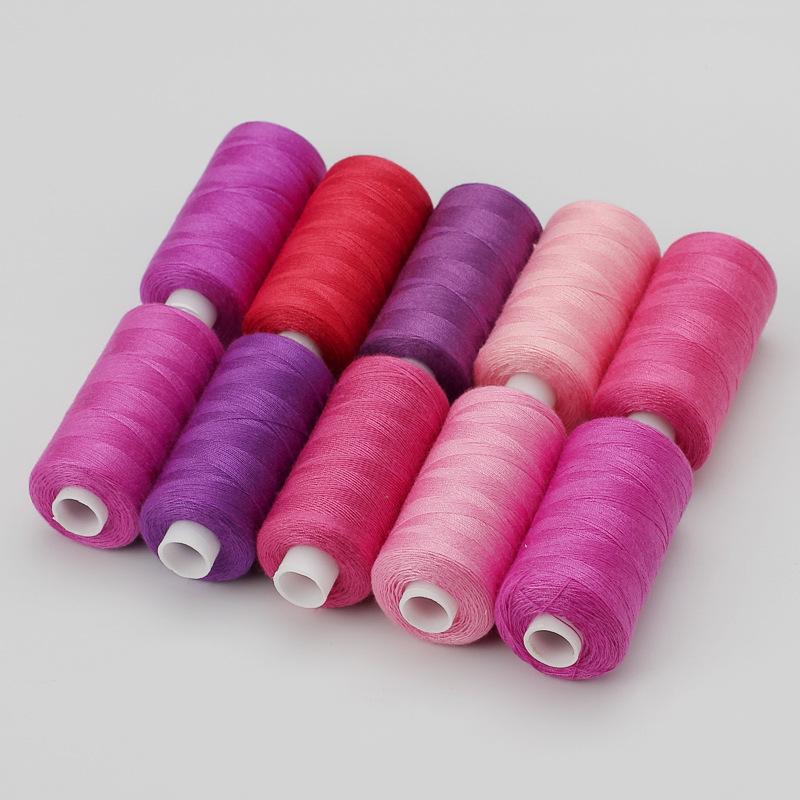 10Roll/Set 400 Yards Sewing Thread Machine Hand Embroidery Good Polyester Thread Strong Durable For Needlework DIY Sewing Repair