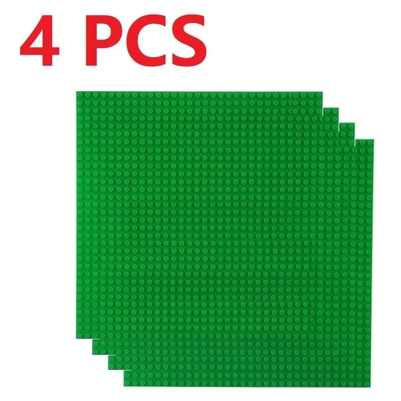 Non-Toxic 4Pcs Base Plates 32X32 16X32 Dots Classic Base Plates Blocks Diy Plastic Building Bricks Assembly Compatible All Brand City Toy