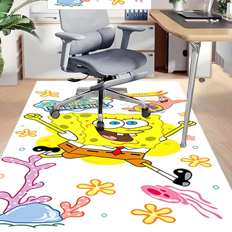 Spongebob'S Underwater Adventure Carpet For Playroom Bedroom Living Room Sofa Home Decorkids Game Area Rug Nonslip Floor Mat