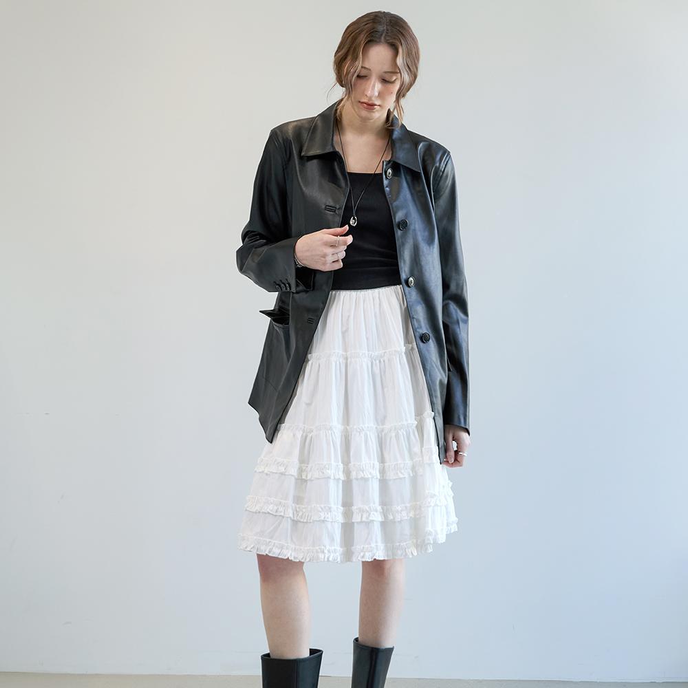 Kelly Donahue Mini Frill Banding Skirt