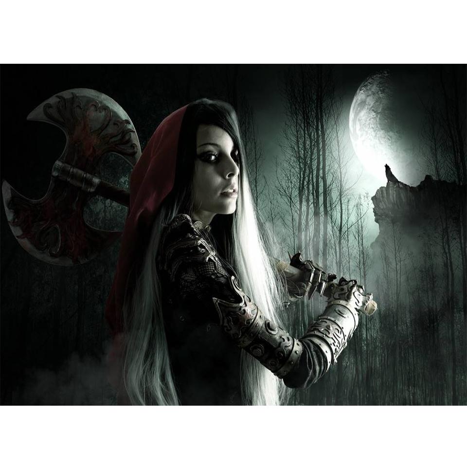 

5D DIY Алмазная картина с животными, стразами, художественная картина Красавицы и волка, полная алмазная вышивка, мозаика, подарок, комплект для украшения дома Full Round 20x30CM