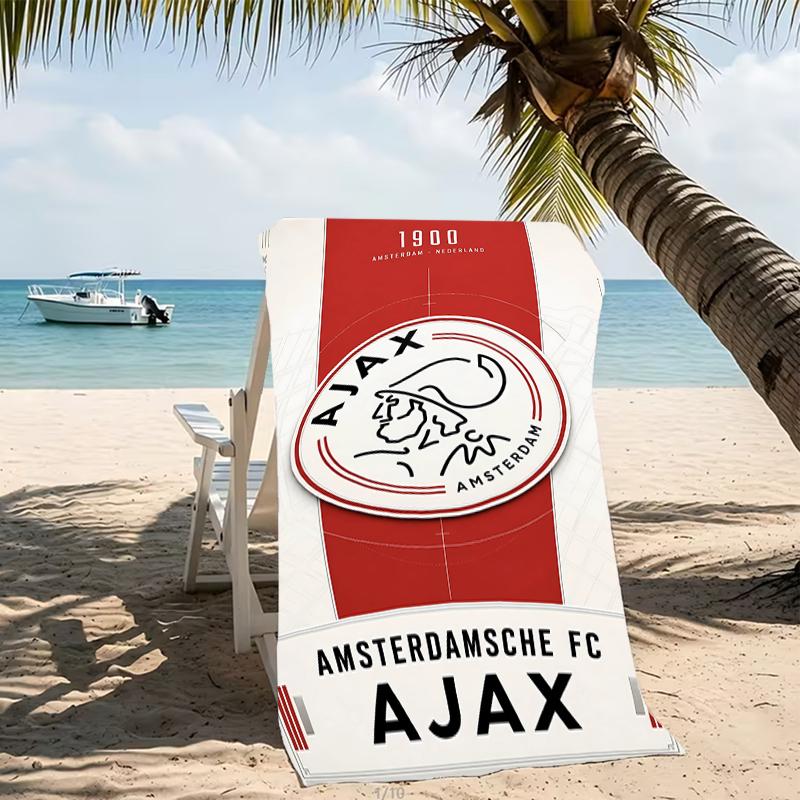 Beach Towel with AFC Ajax Pattern - soft,absorbent,machine washable Lightweight&Modern,swimming,Travel Essentials
