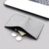 Men's Ultra-Thin Canvas Wallet: Minimalist Compact Card Holder & Money Clip