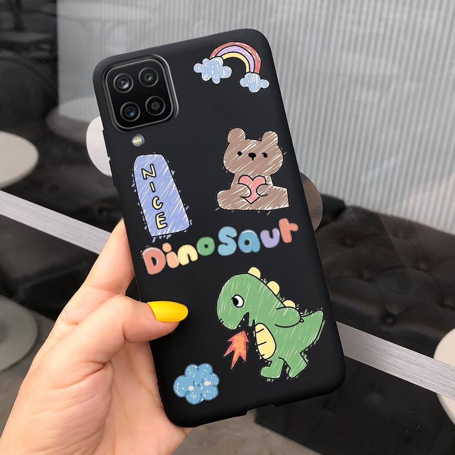 Für Samsung Galaxy A12 Hülle M12 F12 Cue Süßigkeiten Bemalte Abdeckung Weiche Silikon Handyhülle Für Samsung A12 M 12 GalaxyA12 Coque Bumper