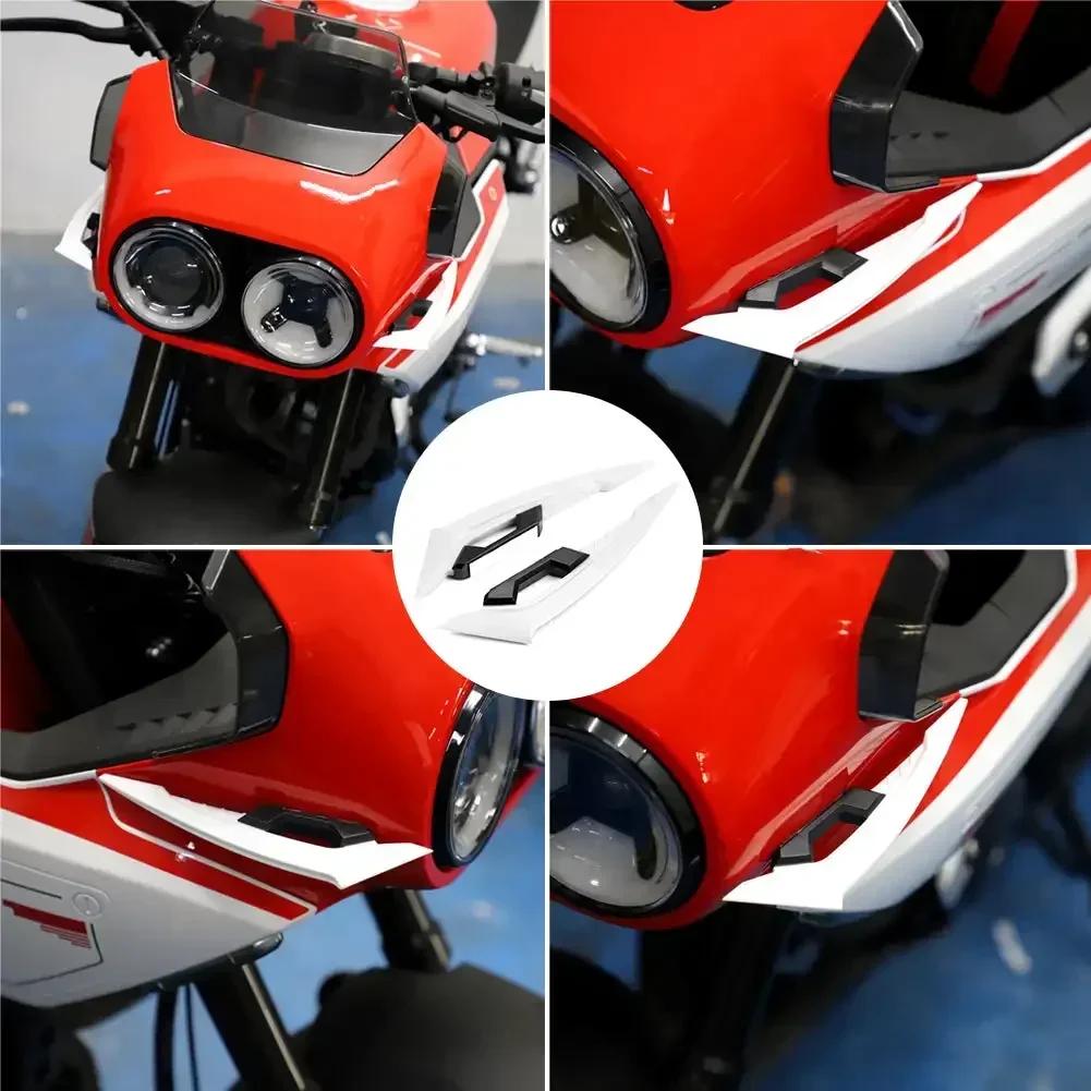 2PCS Motorcycle Front Fairing Winglets Universal Side Spoilers Dynamic Wing Sticker Motorcycle Winglet Aerodynamic