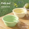 Macaron Farbe Haustier Ausflug Tragbare Faltbare Schüssel Hundenapf Katzennapf Reisschüssel Reise-Schüssel Mit Karabiner Zubehör